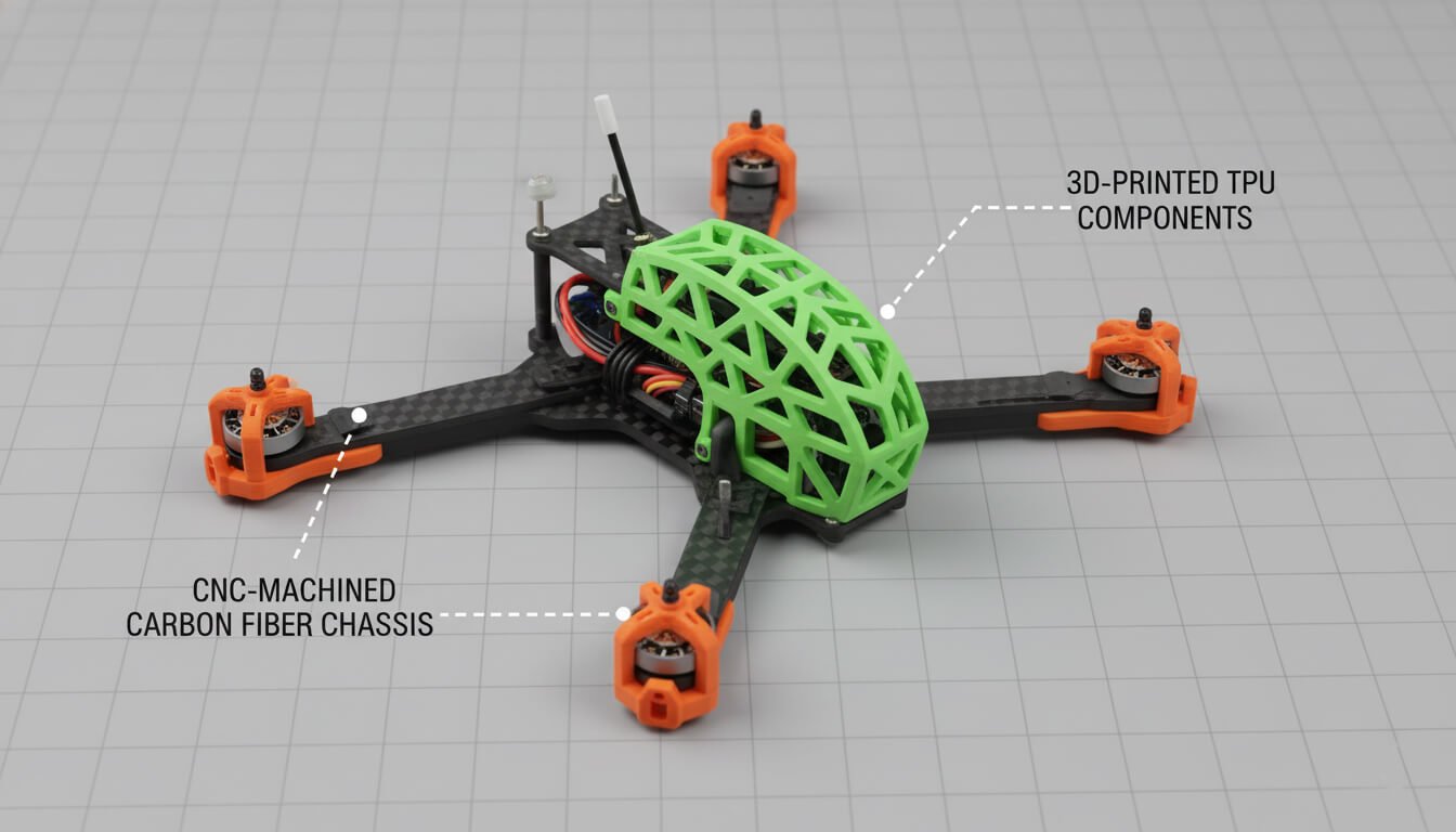 CNC Drone Frames vs. 3D Printed Drone Frames